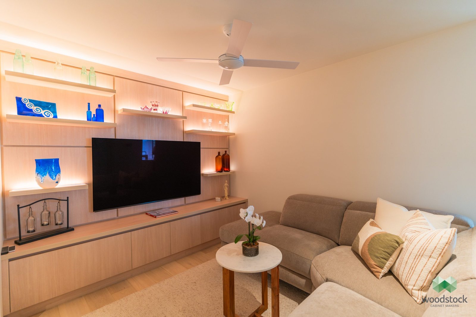 Debbie's entertainment wall unit, Toowong — photography pending