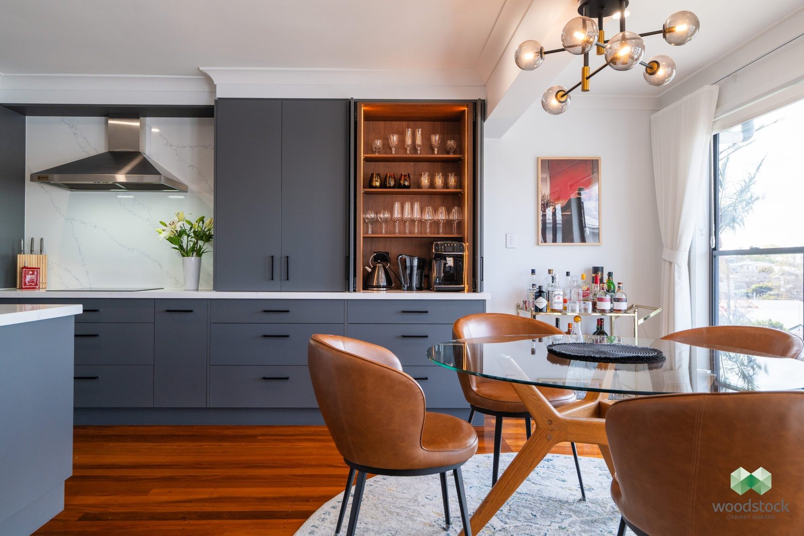 Lisa's kitchen, built by Woodstock Cabinet Makers — photography pending